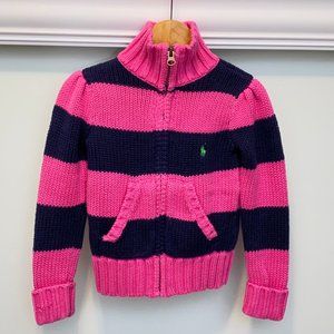 Ralph Lauren Girls Zip Up Sweater (Size 3T)